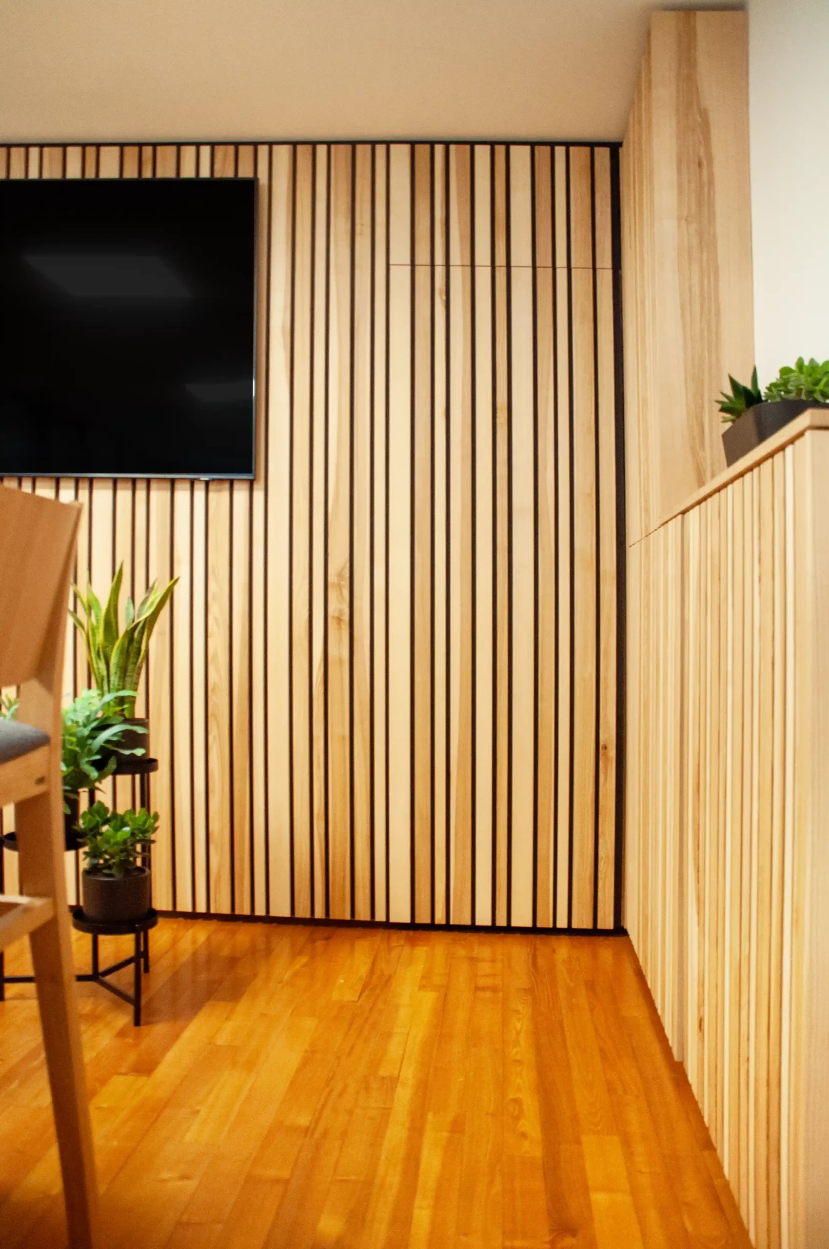 Vollholz-Büros für Untergeschoß